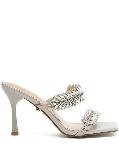 TWENTY FOURHAITCH 90mm Beirut leaf-embellished sandals