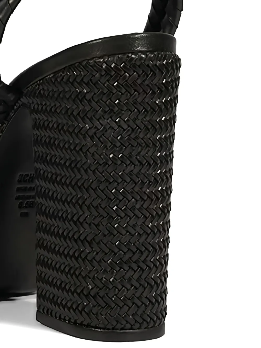 Schutz 120 mm Khari sandalen met plateauzool Zwart