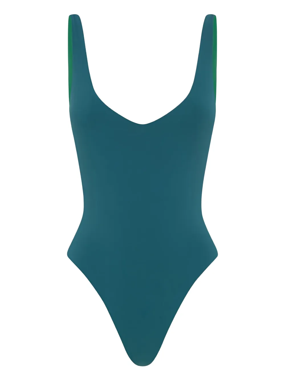 Bondeye V-neck Contrast Straps Swimsuit In Blue