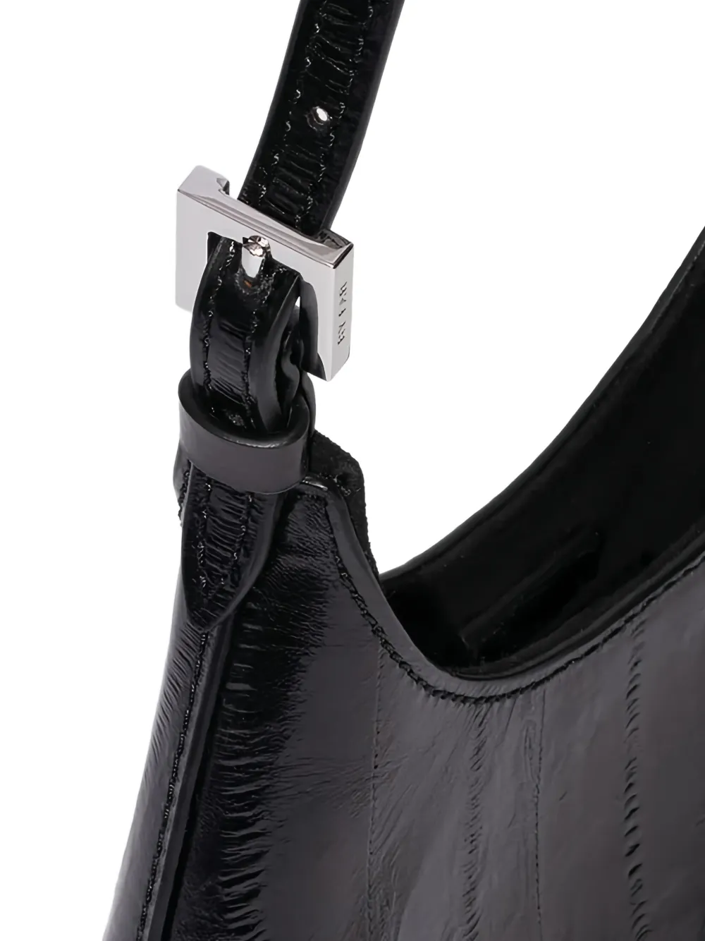 By Far Buckle Baby Camryn Shoulder Bag In Black