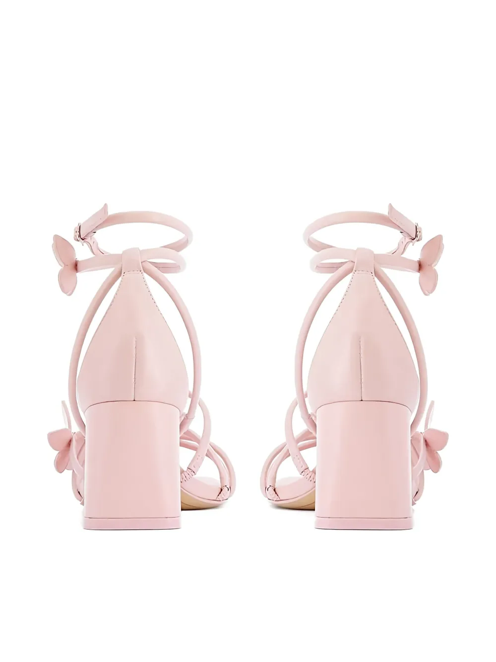 Sophia Webster 60mm Butterfly Block Heel Vanessa Mid Sandals In Pink