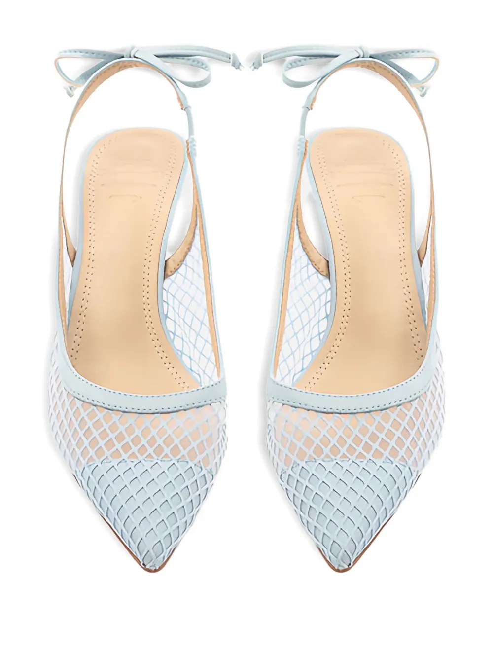 Twenty Four Haitch Net Dallas Pumps In Blue