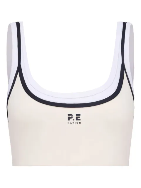 P.E Nation logo trim crop top