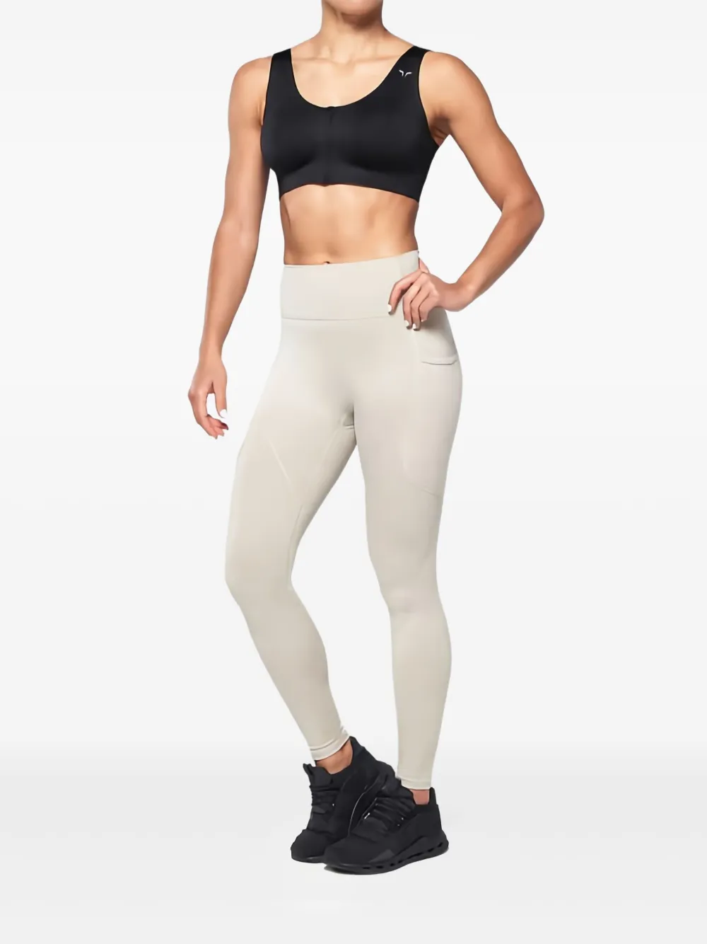 Squatwolf Zip-front Bra Top In Black