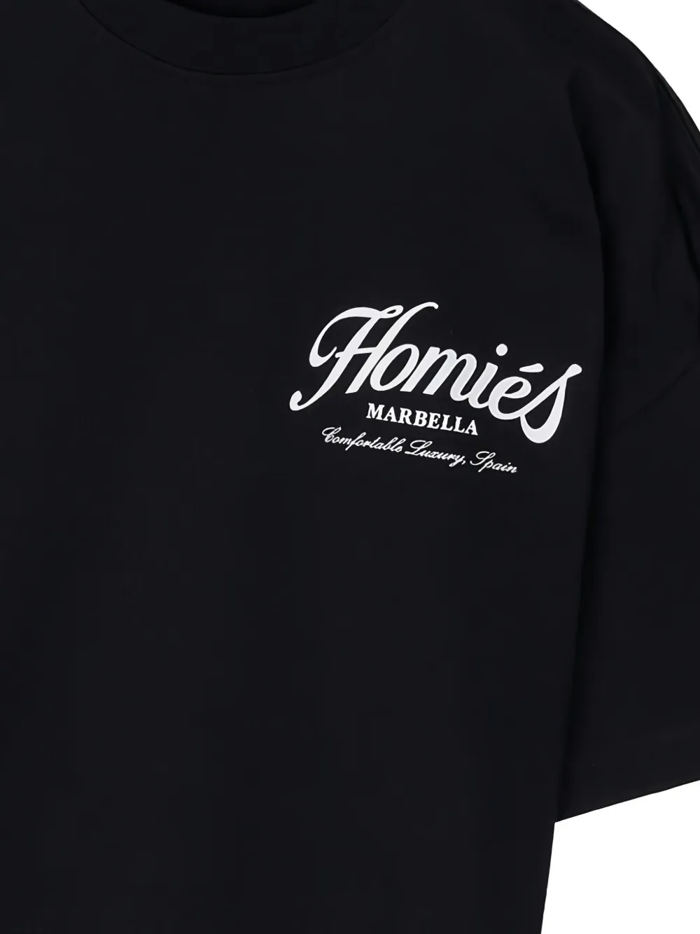 HOMIES MARBELLA T-shirt met logo Zwart