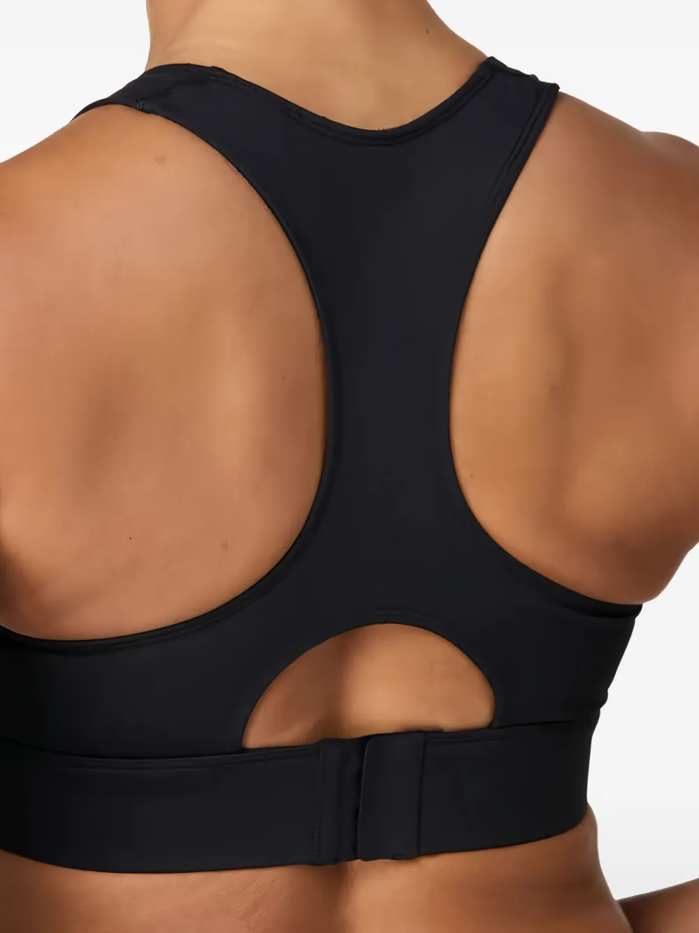 Squatwolf Racerback Cutout Bra Top In Black