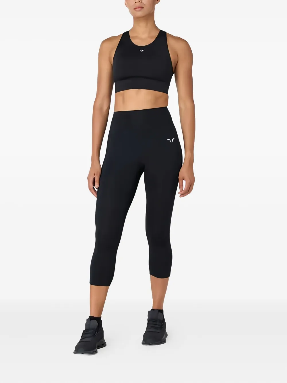 Squatwolf Racerback Cutout Bra Top In Black