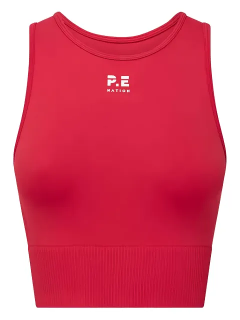 P.E Nation logo seamless tank top