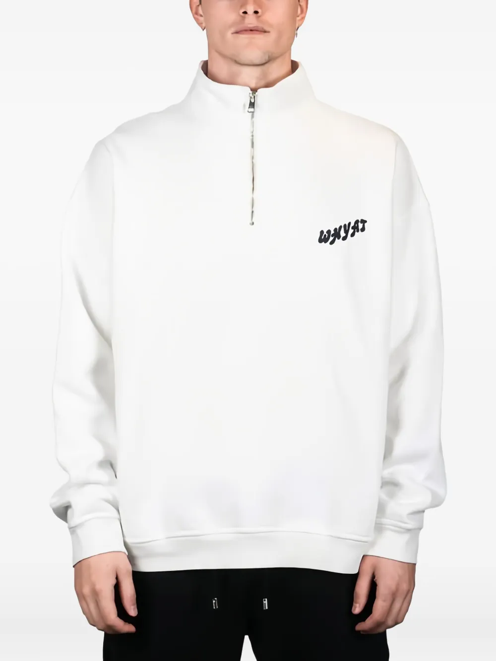 Whyat Monte-carlo Half-zip Sweatshirt In White