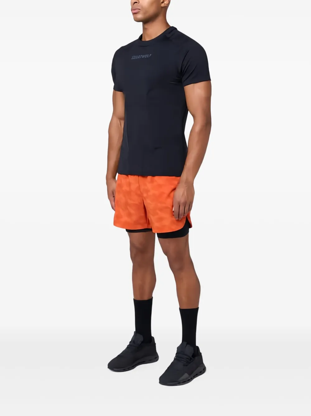 Squatwolf Alpha Panelled Short-sleeve T-shirt In Black