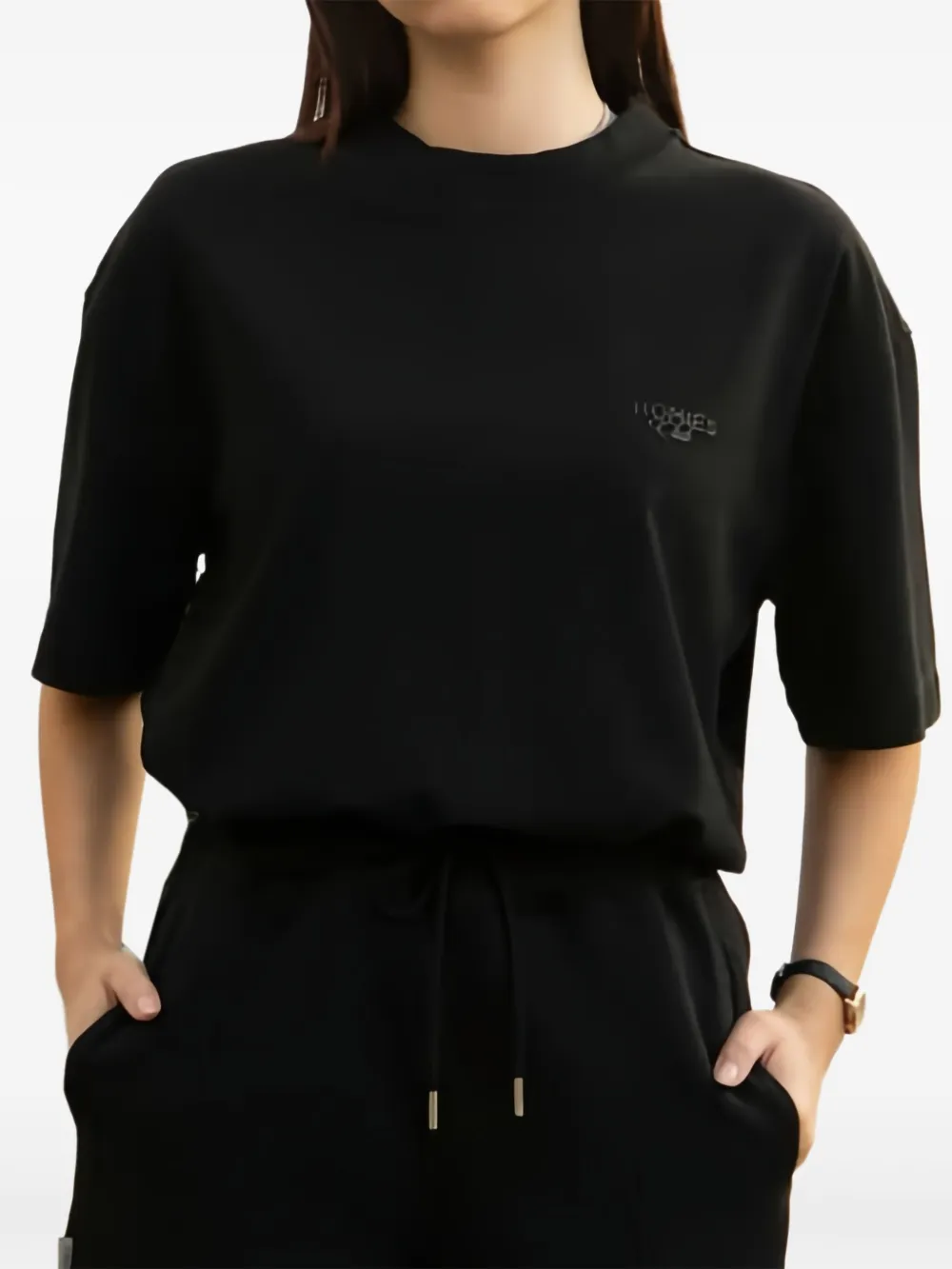 HOMIES MARBELLA T-shirt met logo Zwart
