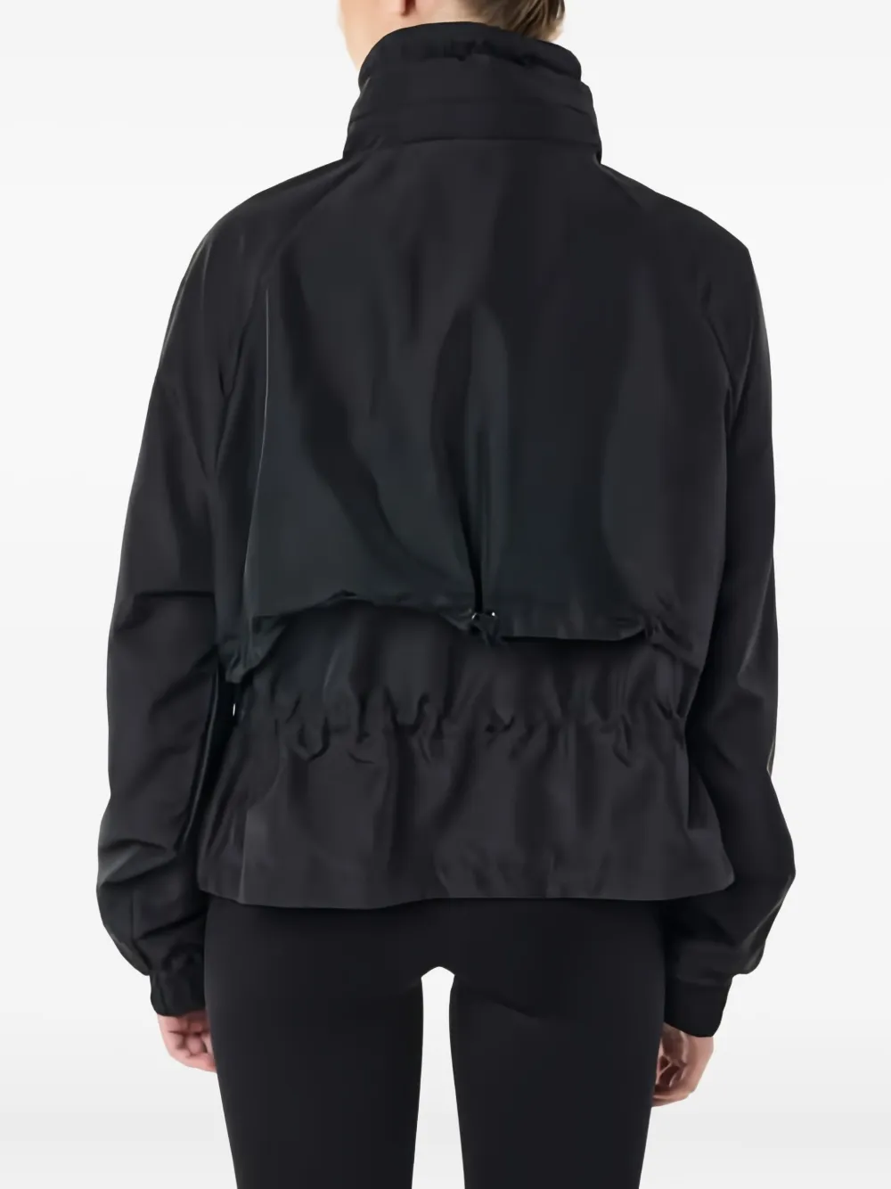 P.e Nation Shelter Funnel-neck Oversized Jacket In Black
