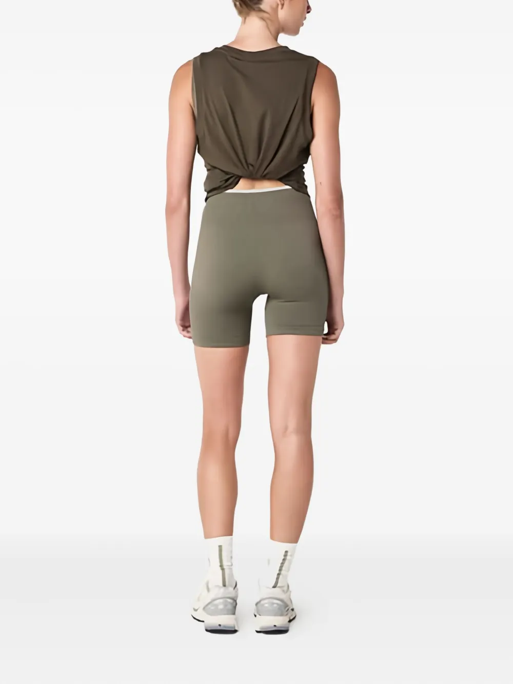 P.e Nation Shuffle Performance Tank Top In Brown