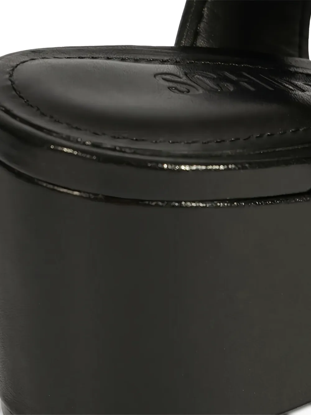 Schutz 60 mm Olga sandalen met gesp en hak Zwart