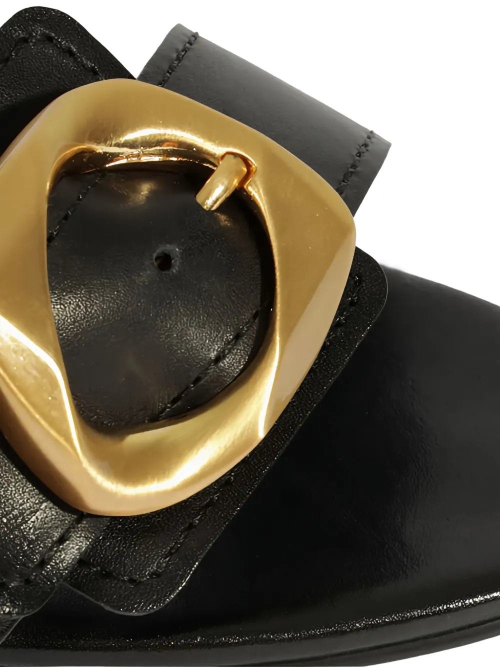 Schutz 60 mm Olga sandalen met gesp en hak Zwart