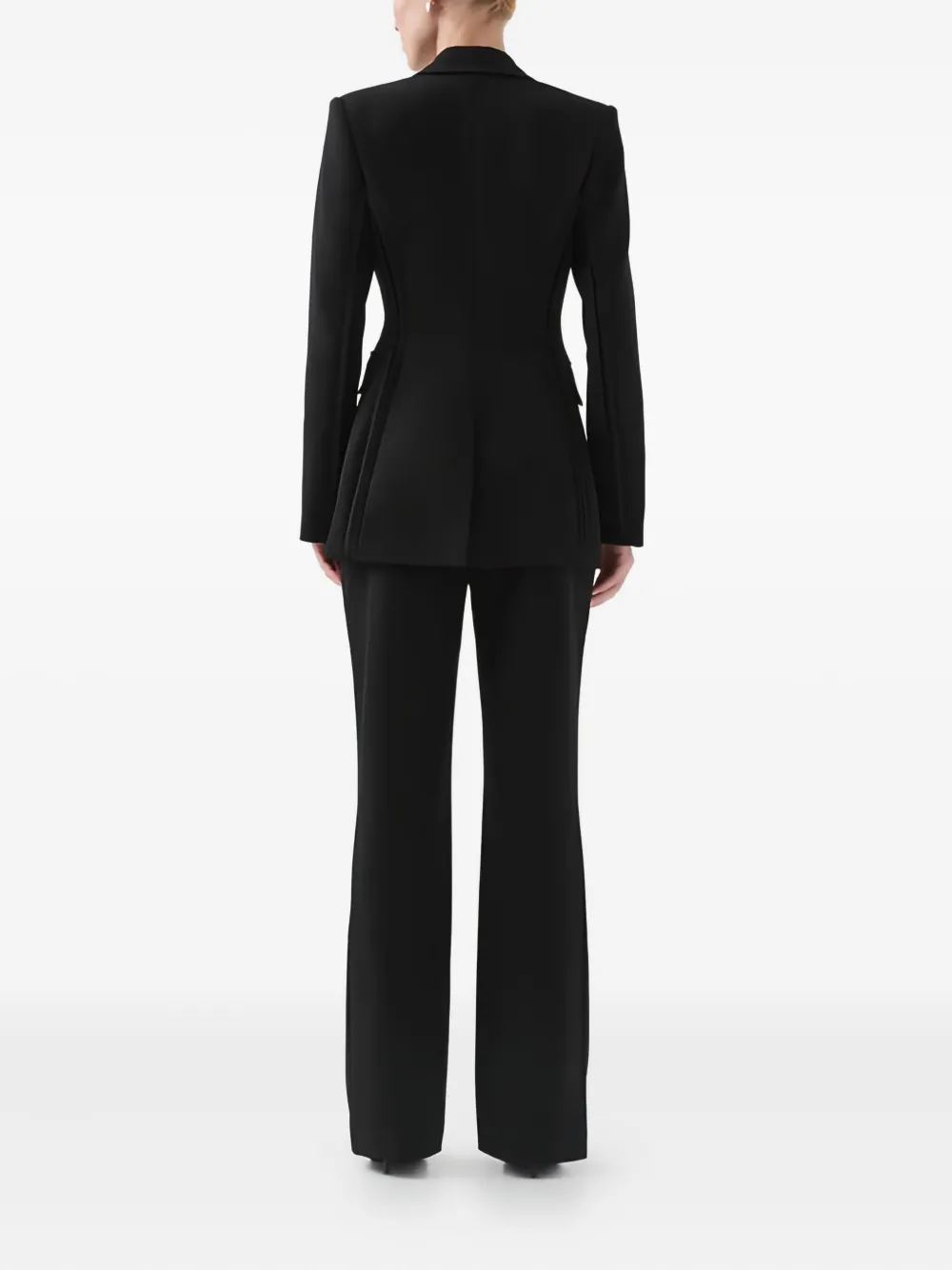 Aje Amber Double-breasted Blazer In Black