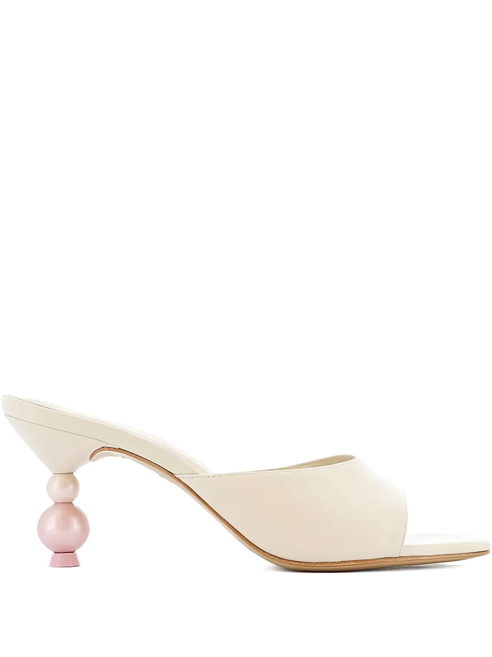 Sophia Webster 70 mm Perla sandalen met kralen en hak Beige