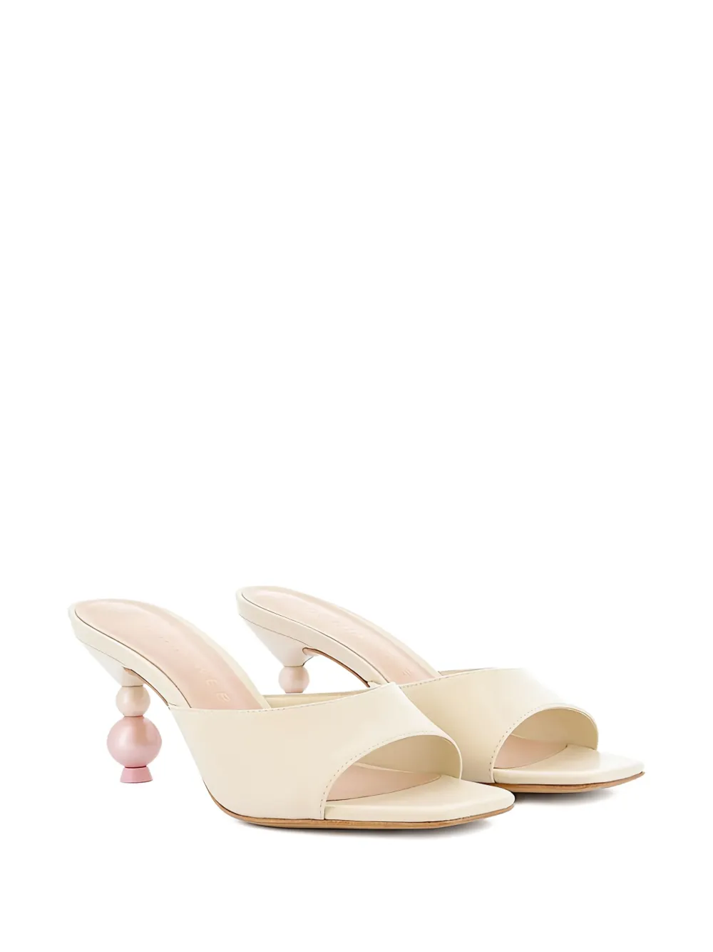 Sophia Webster 70 mm Perla sandalen met kralen en hak Beige