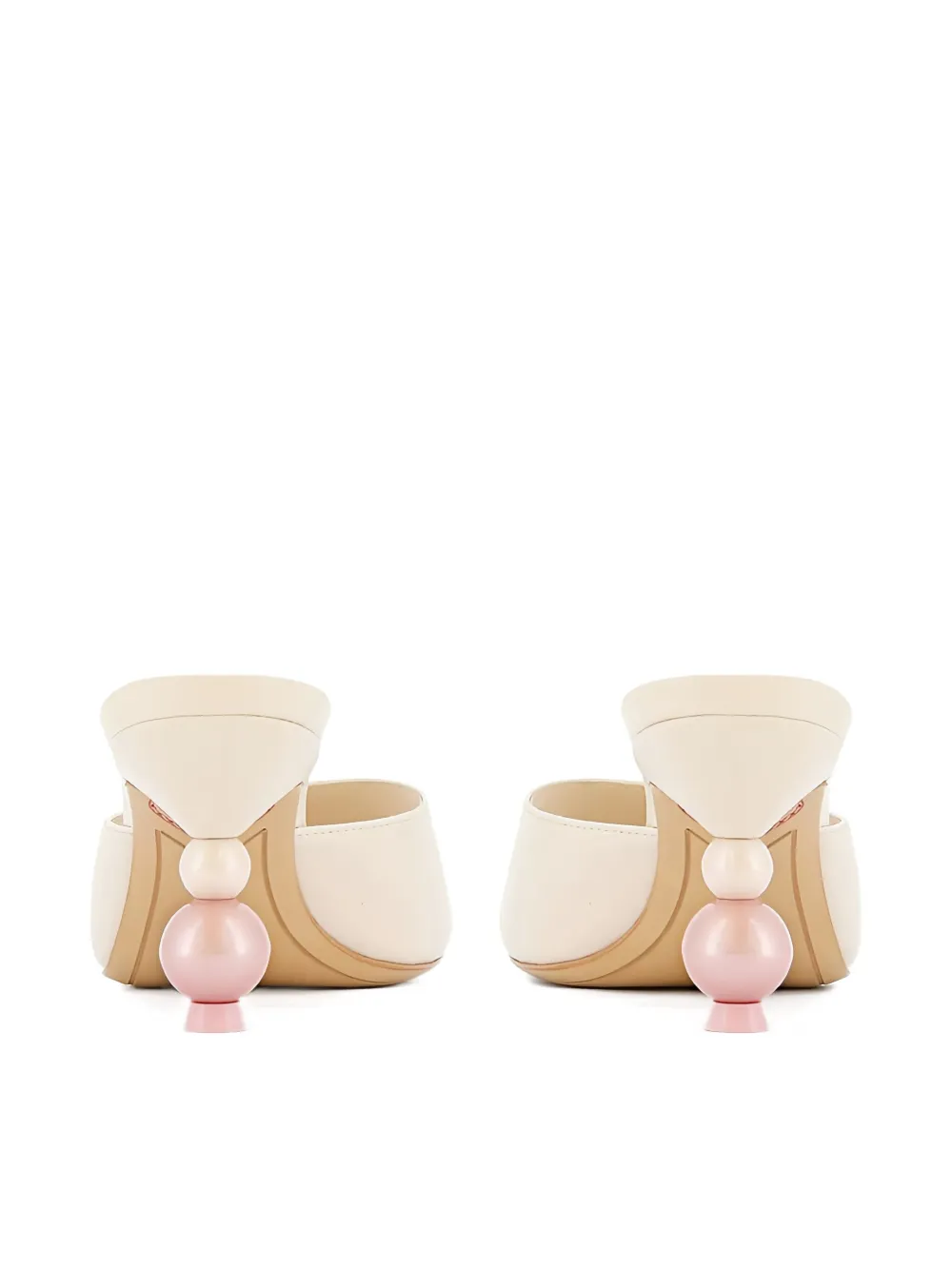 Sophia Webster 70 mm Perla sandalen met kralen en hak Beige