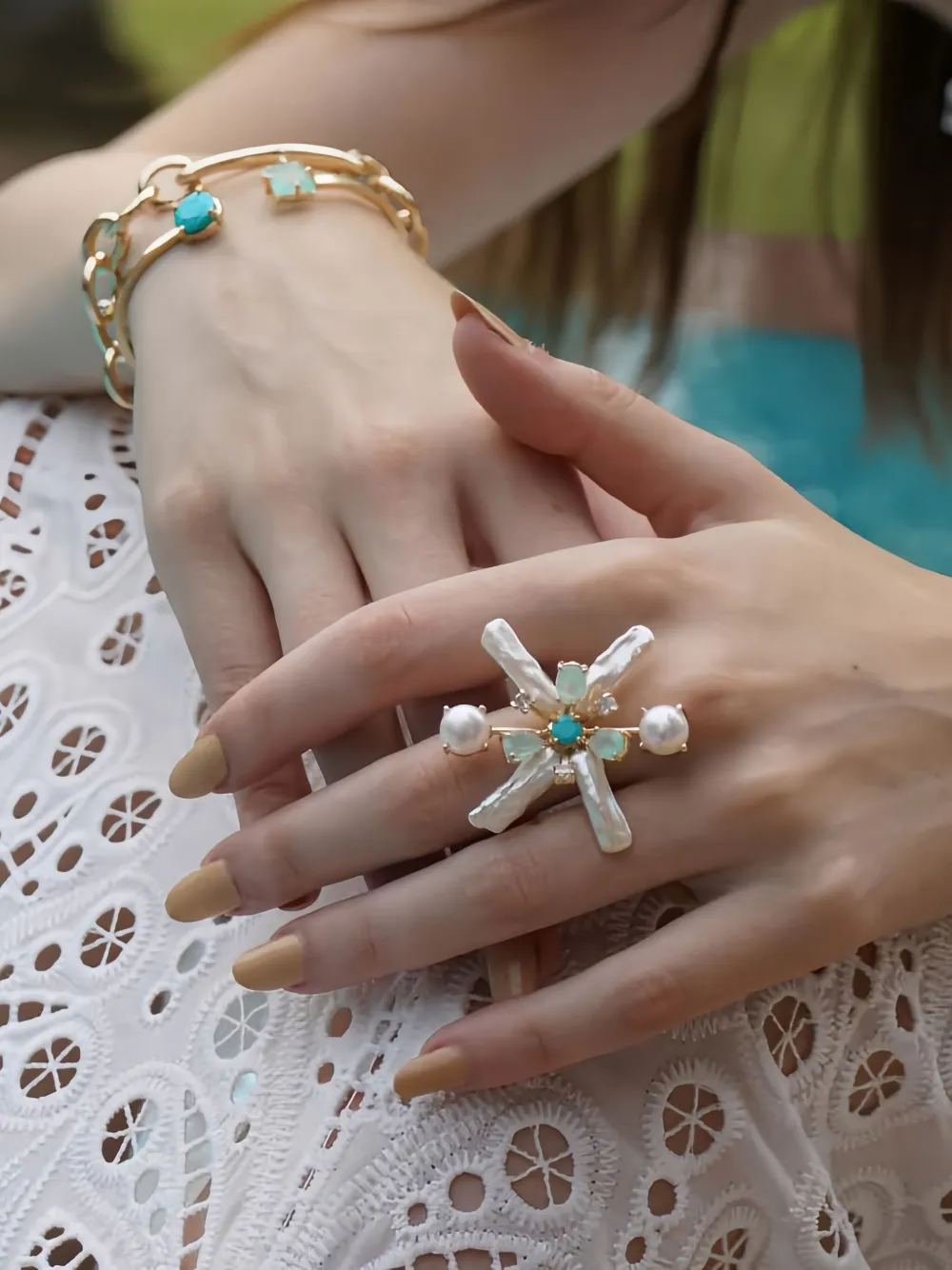 Atelier Mon Pearl Ring In Gold