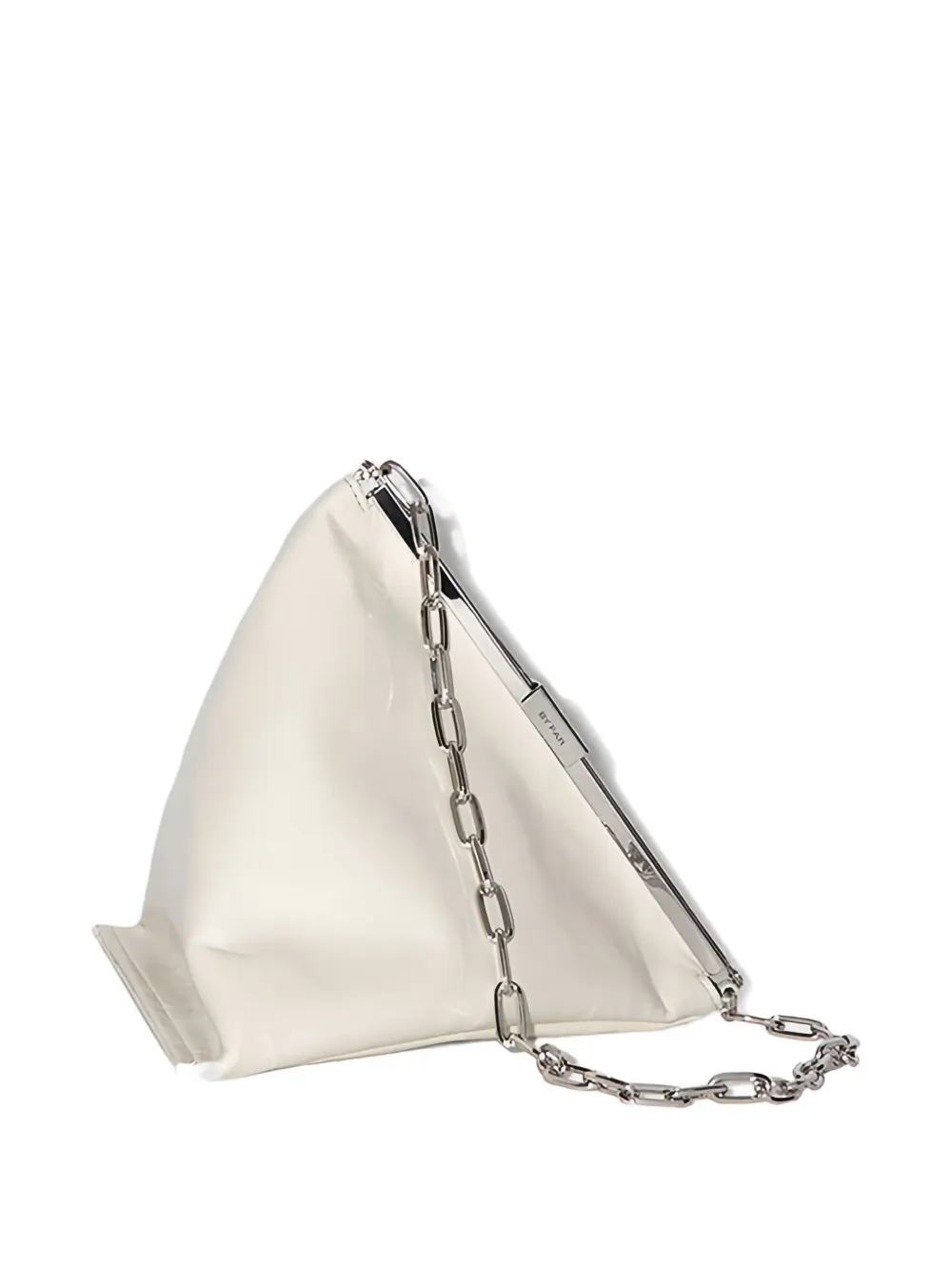 By Far Prisma Chain Shoulder Bag In Neutral