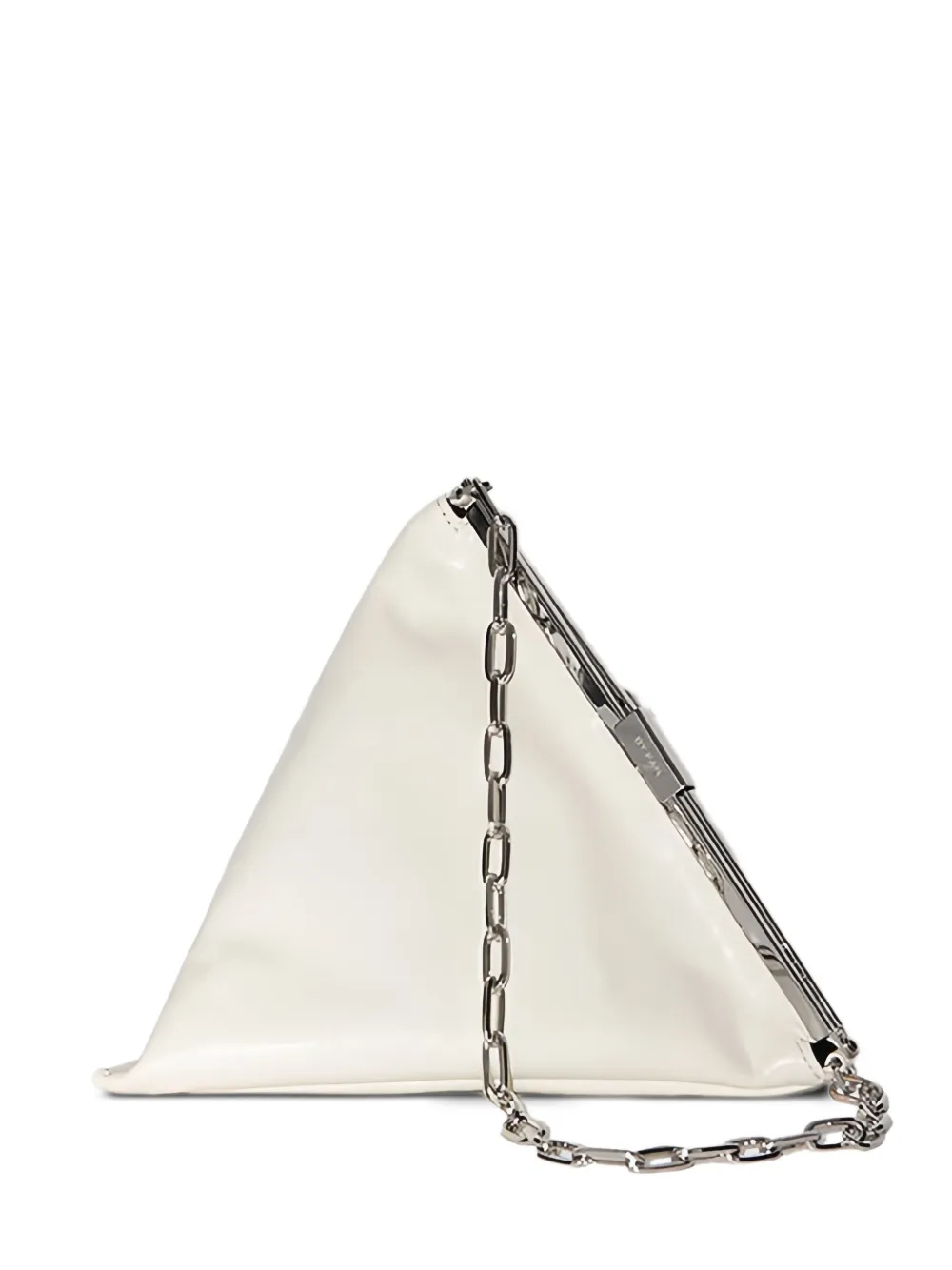 By Far Prisma Chain Shoulder Bag In Neutral