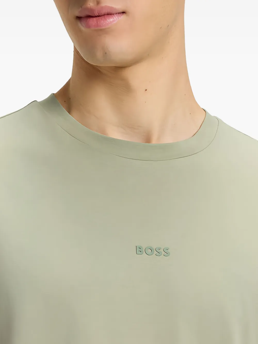 BOSS T-shirt met logo Groen