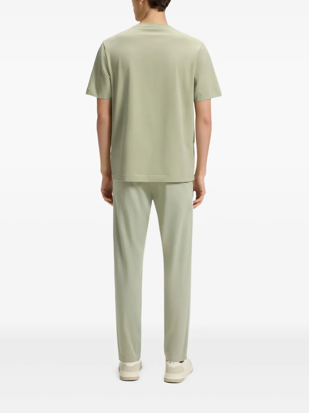 BOSS T-shirt met logo Groen