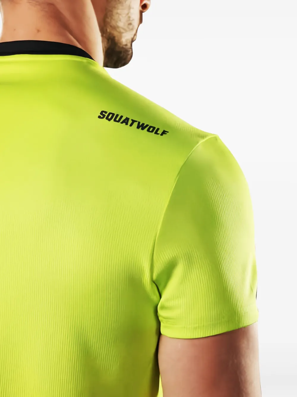 Squatwolf Summerlite V-neck Logo Performance T-shirt In Yellow