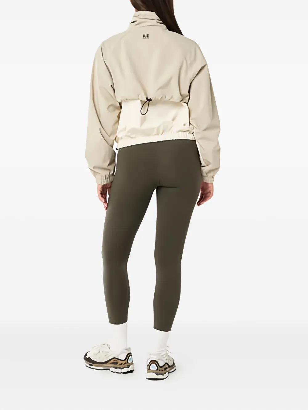 P.e Nation Trek Zip-up Track Jacket In Neutral