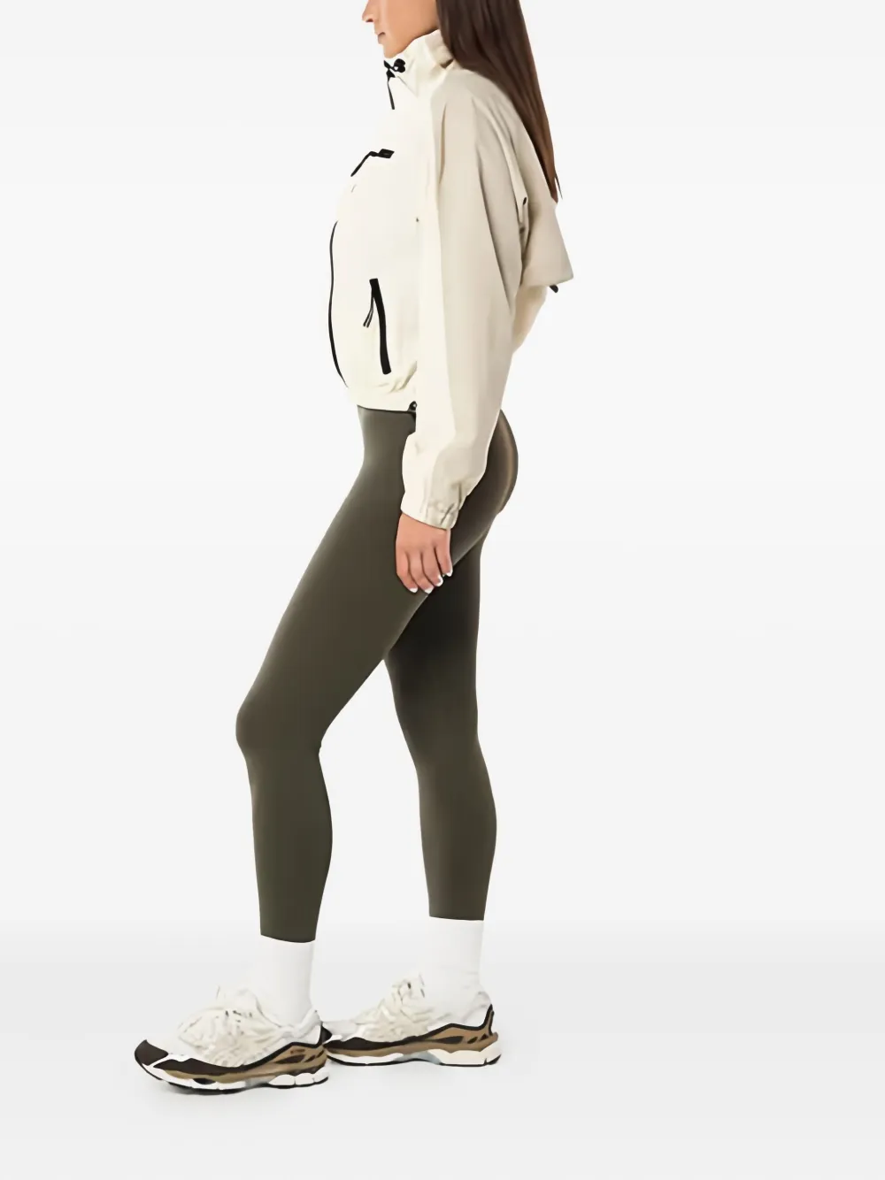 P.e Nation Trek Zip-up Track Jacket In Neutral