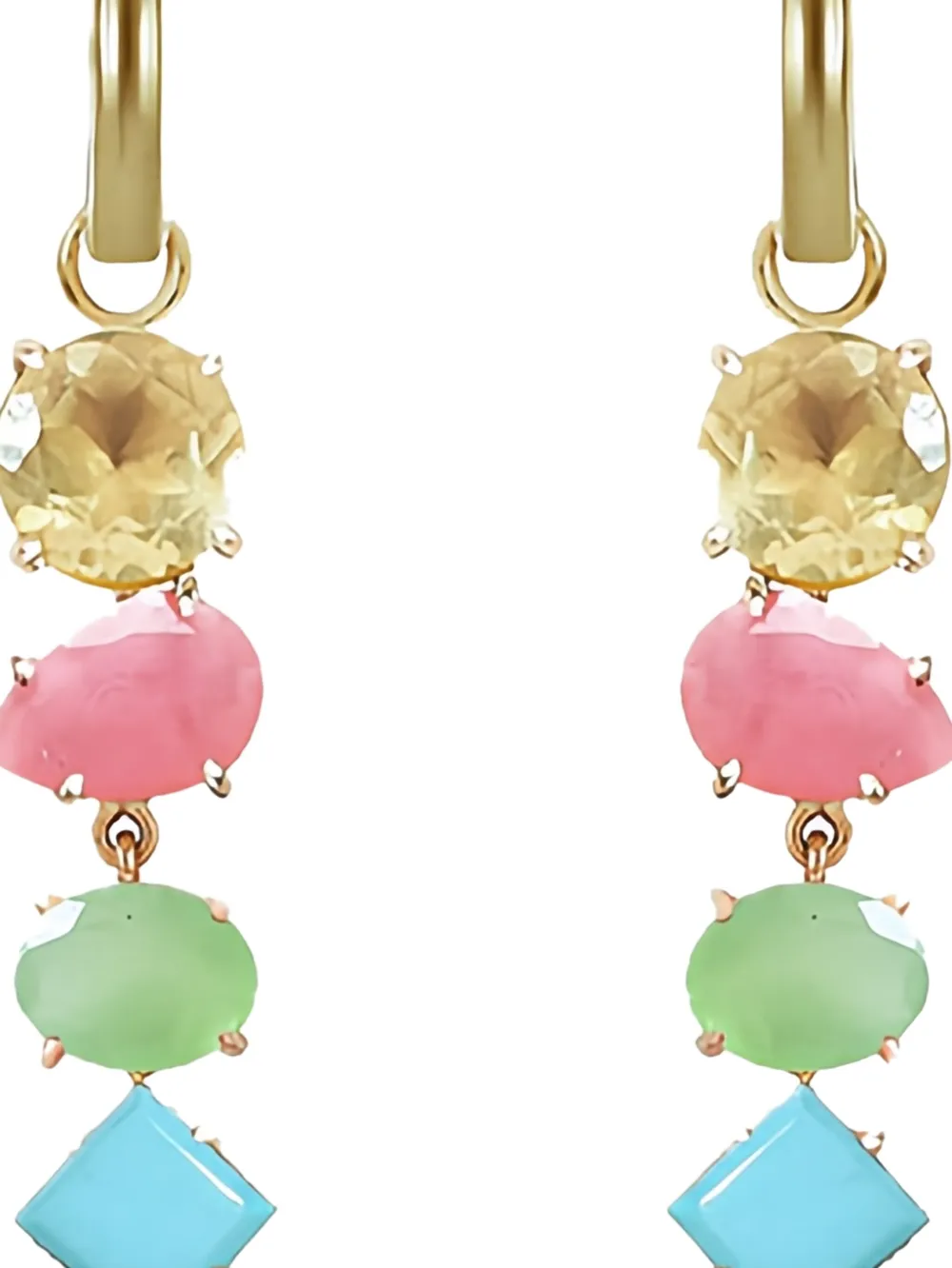 ATELIER MON aretes Sugar Pop en oro amarillo de 14kt con gemas | Joyas de lujo | Image 2
