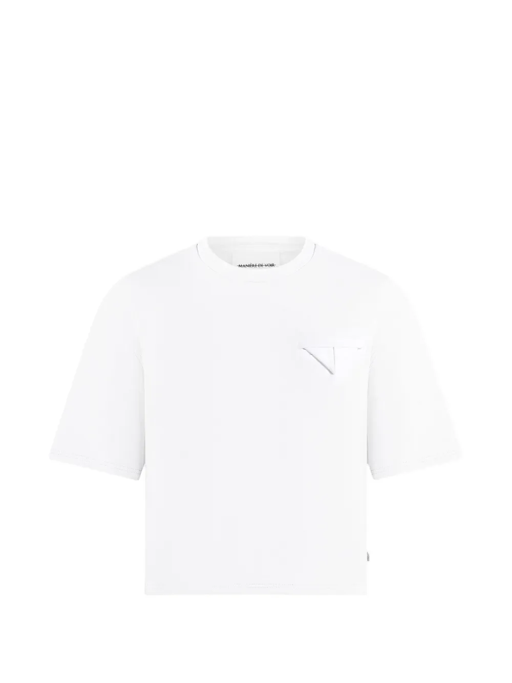 Manière De Voir Léon pocket-detail T-Shirt - Bianco