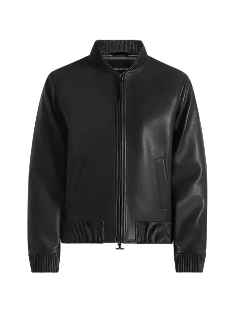 Manière De Voir Arman leather bomber jacket