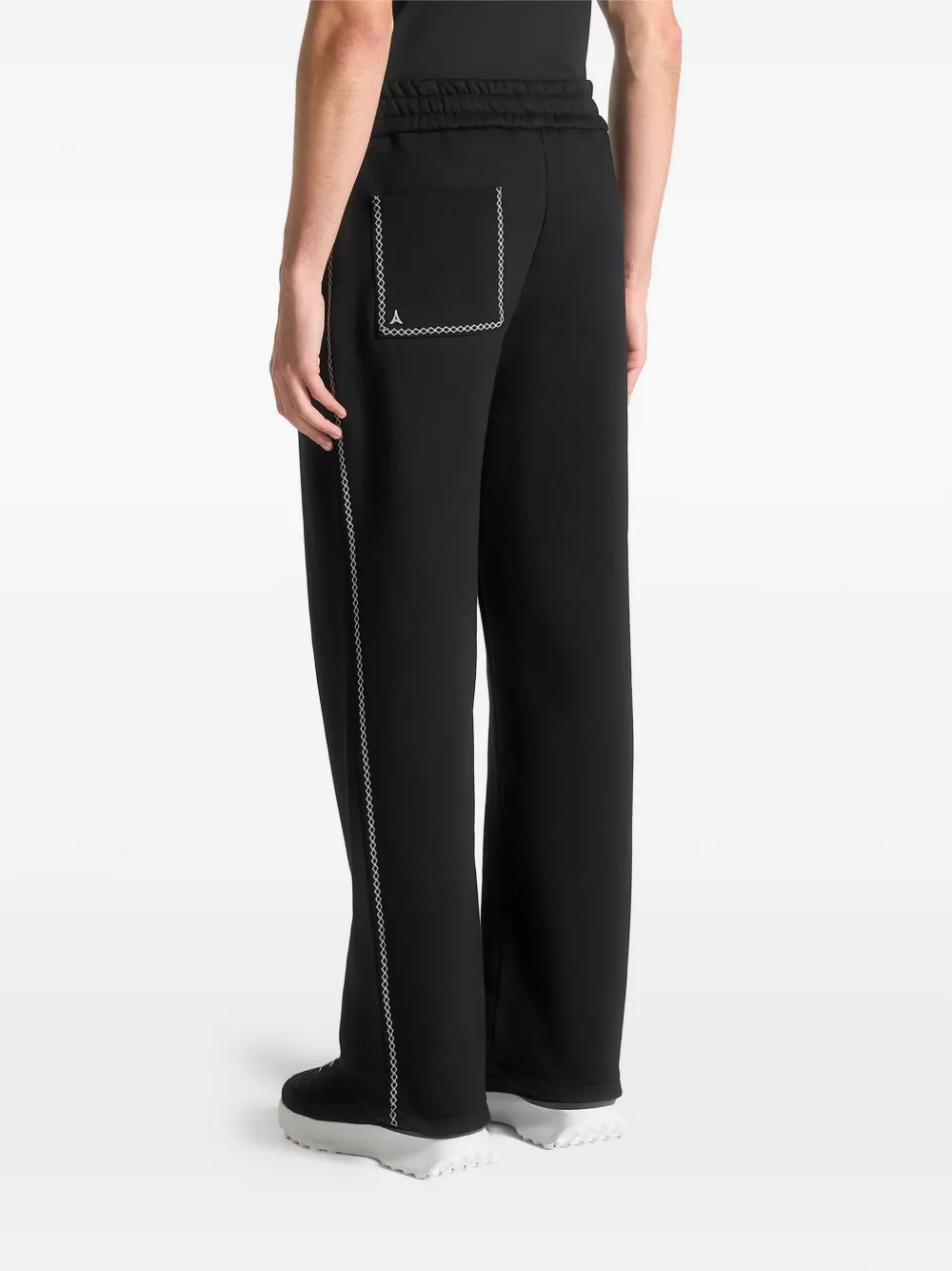 Manière De Voir Marcel eiffel-embroidered track pants - Zwart