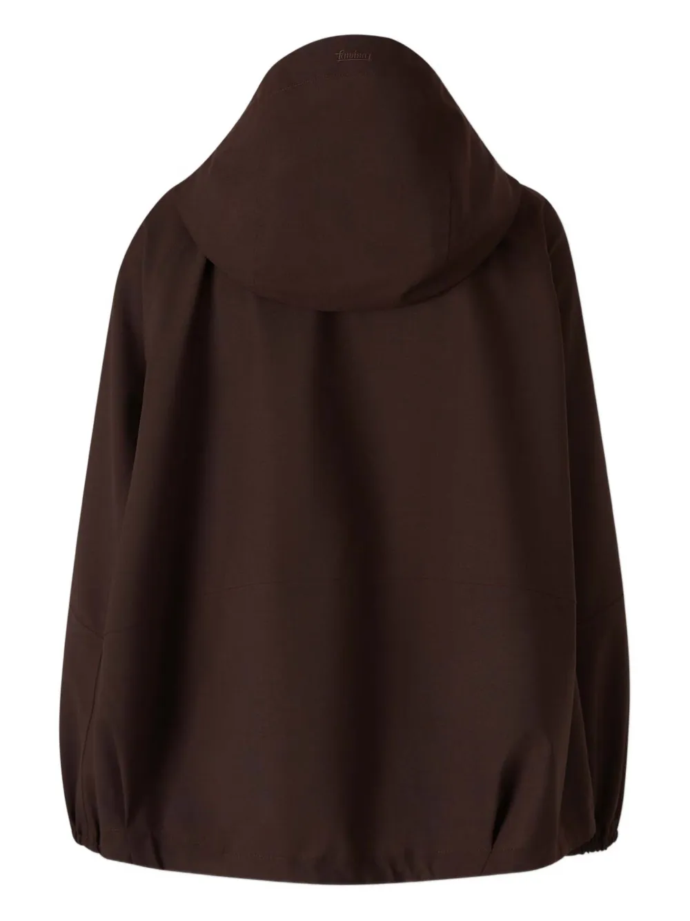 Laminar High-collar Coat In Brown