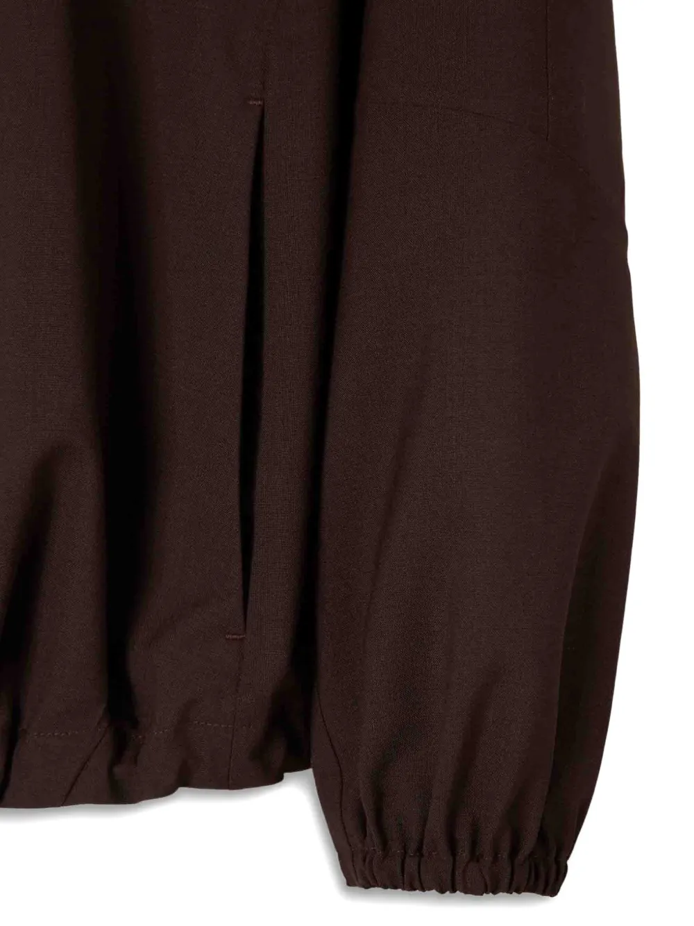 Laminar High-collar Coat In Brown