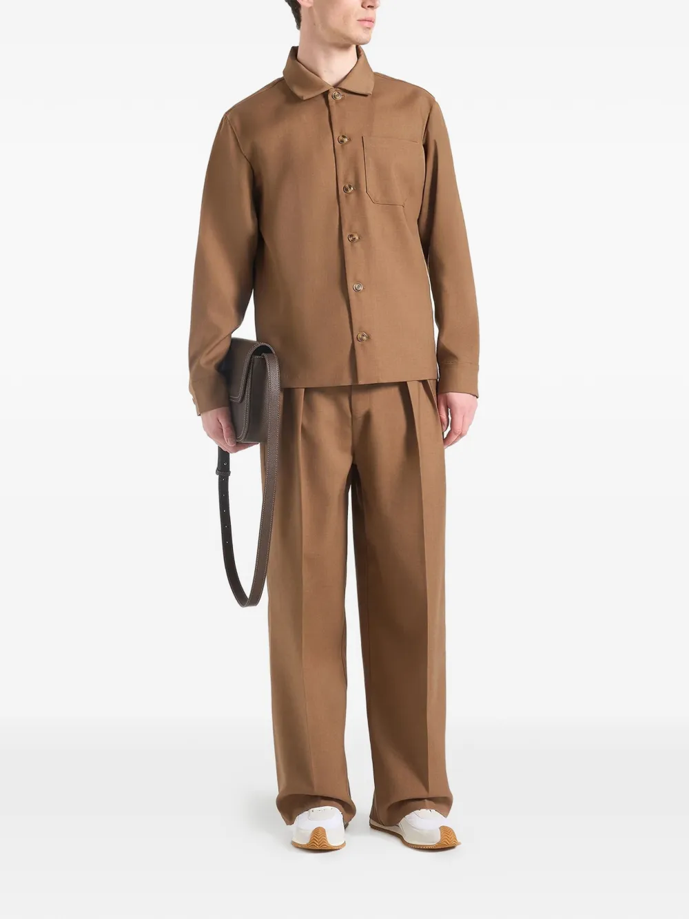 Manière De Voir Octave pleat trousers - Bruin