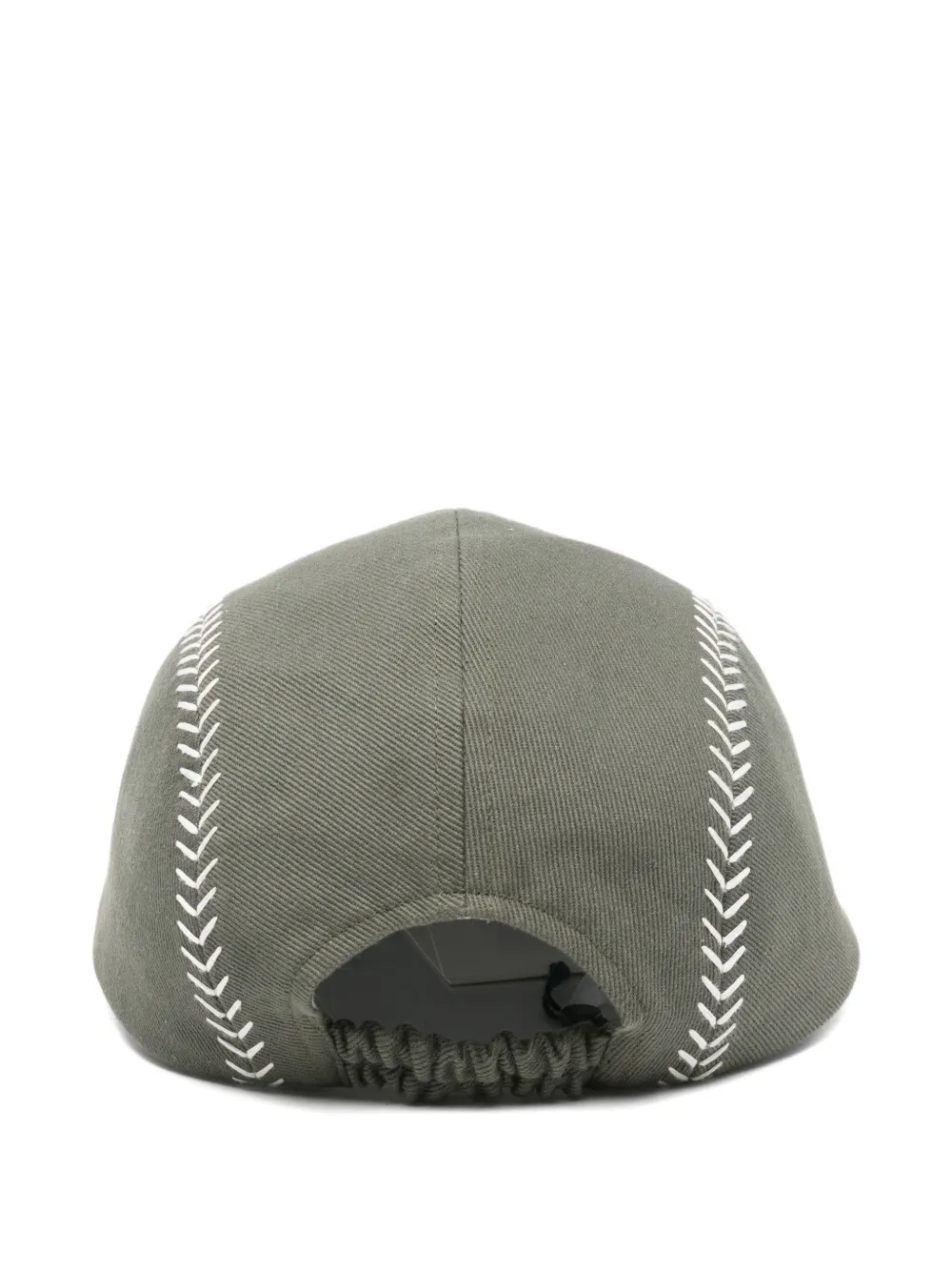 Jacquemus embroidered stitching hat - Groen