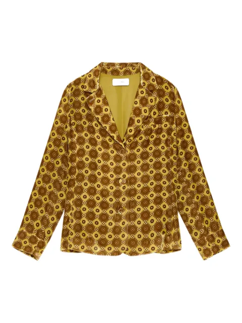 MALIPARMI chamarra de terciopelo con motivo