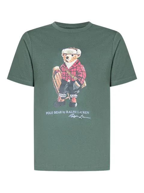 POLO RALPH LAUREN KIDS t-shirt med björntryck