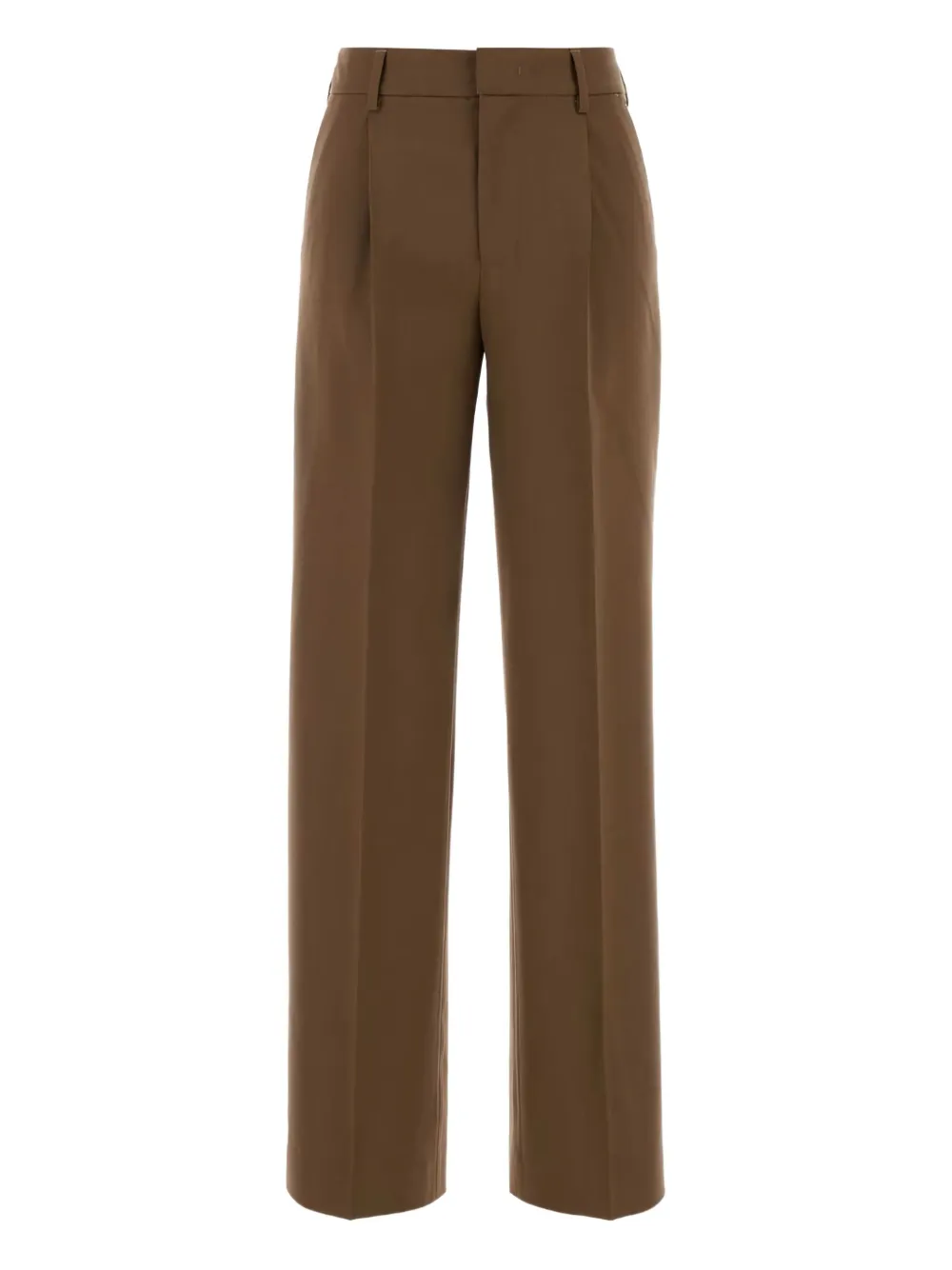 Pt Torino Stretch Wool Lola Trousers Featuring Pockets In Brown