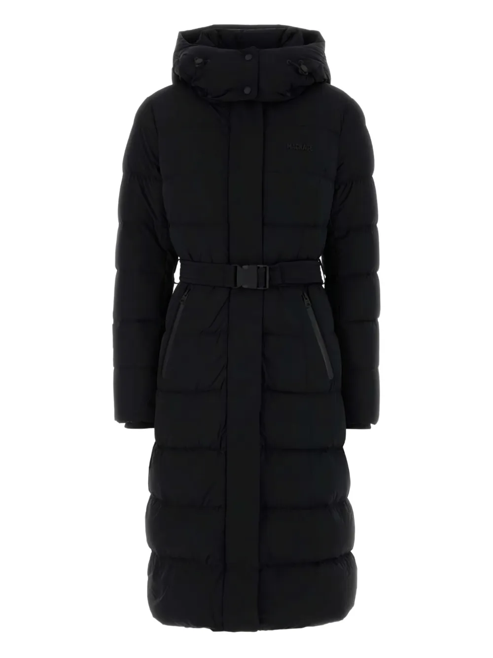 Mackage Coralia City hooded belted coat | Black | Image 1