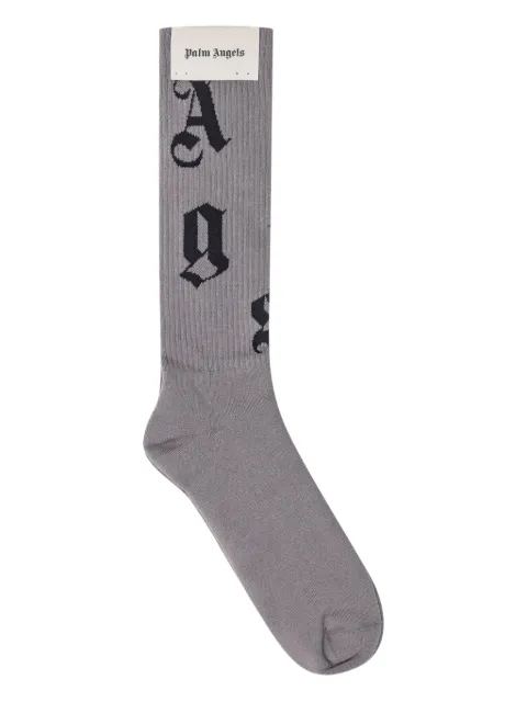 Palm Angels monogram-knit socks