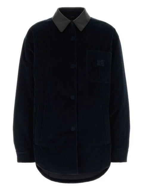 Miu Miu corduroy-collar overshirt