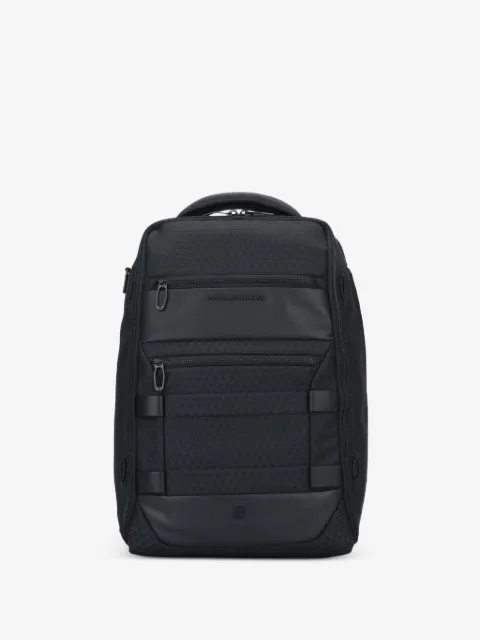PIQUADRO logo-plaque backpack