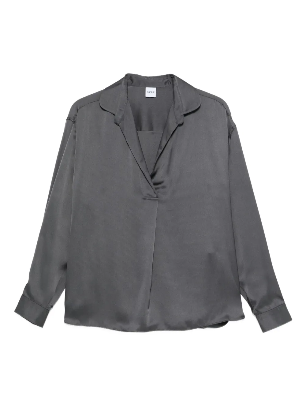 ASPESI satin blouse | Grey | Image 1