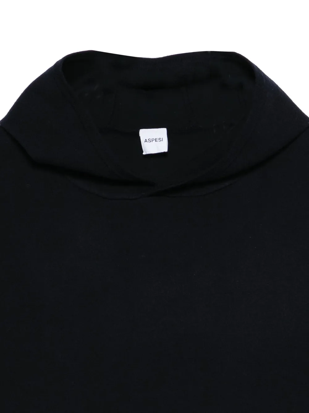 ASPESI Fijngebreide hoodie Zwart