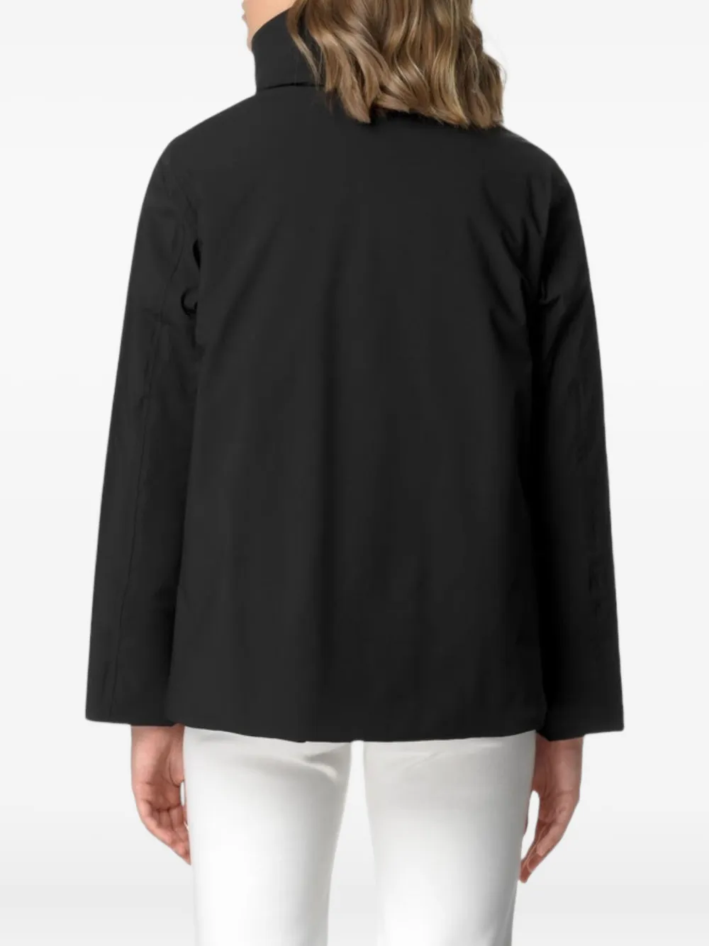 K-Way Marlette jas met trechterhals Zwart