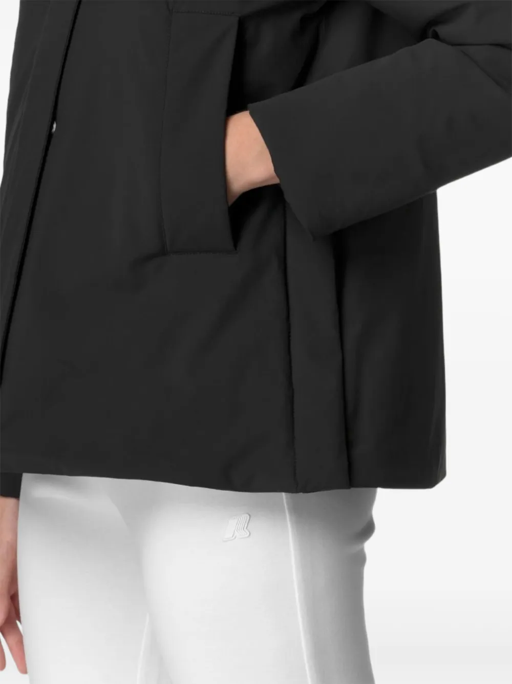 K-Way Marlette jas met trechterhals Zwart